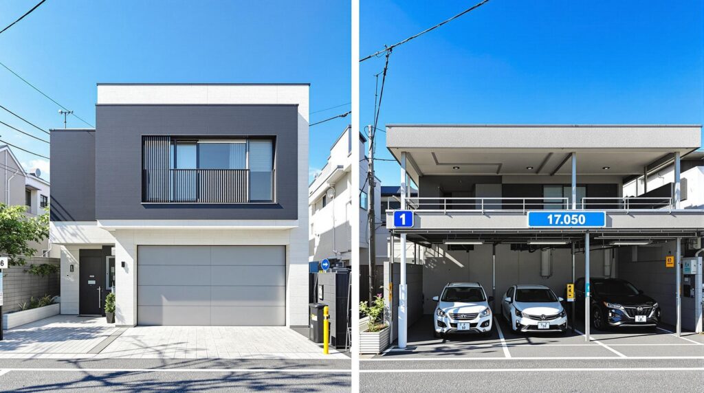 ガレージハウスと月極駐車場の基本的な違い