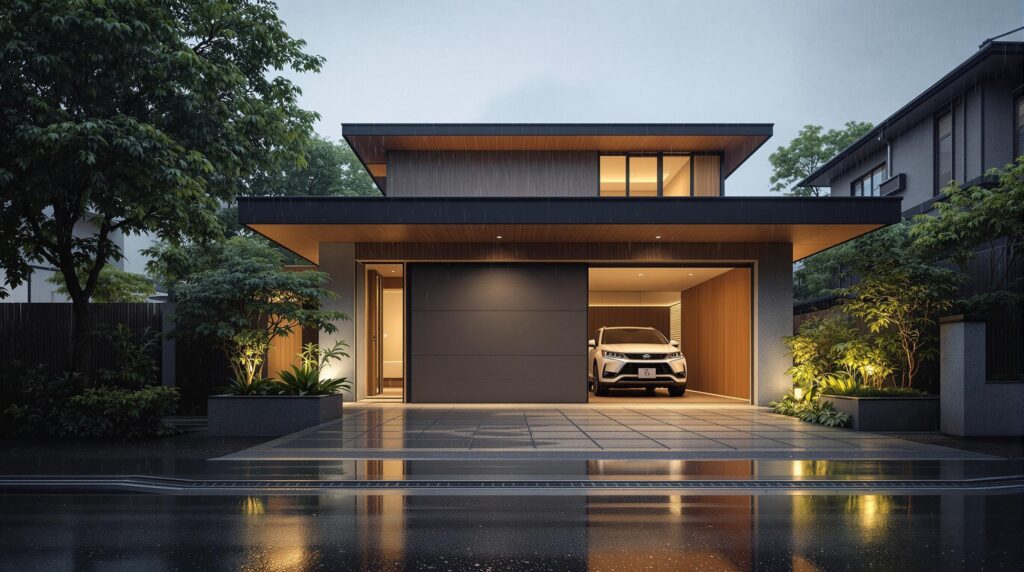 雨の日にガレージハウス賃貸が選ばれる理由